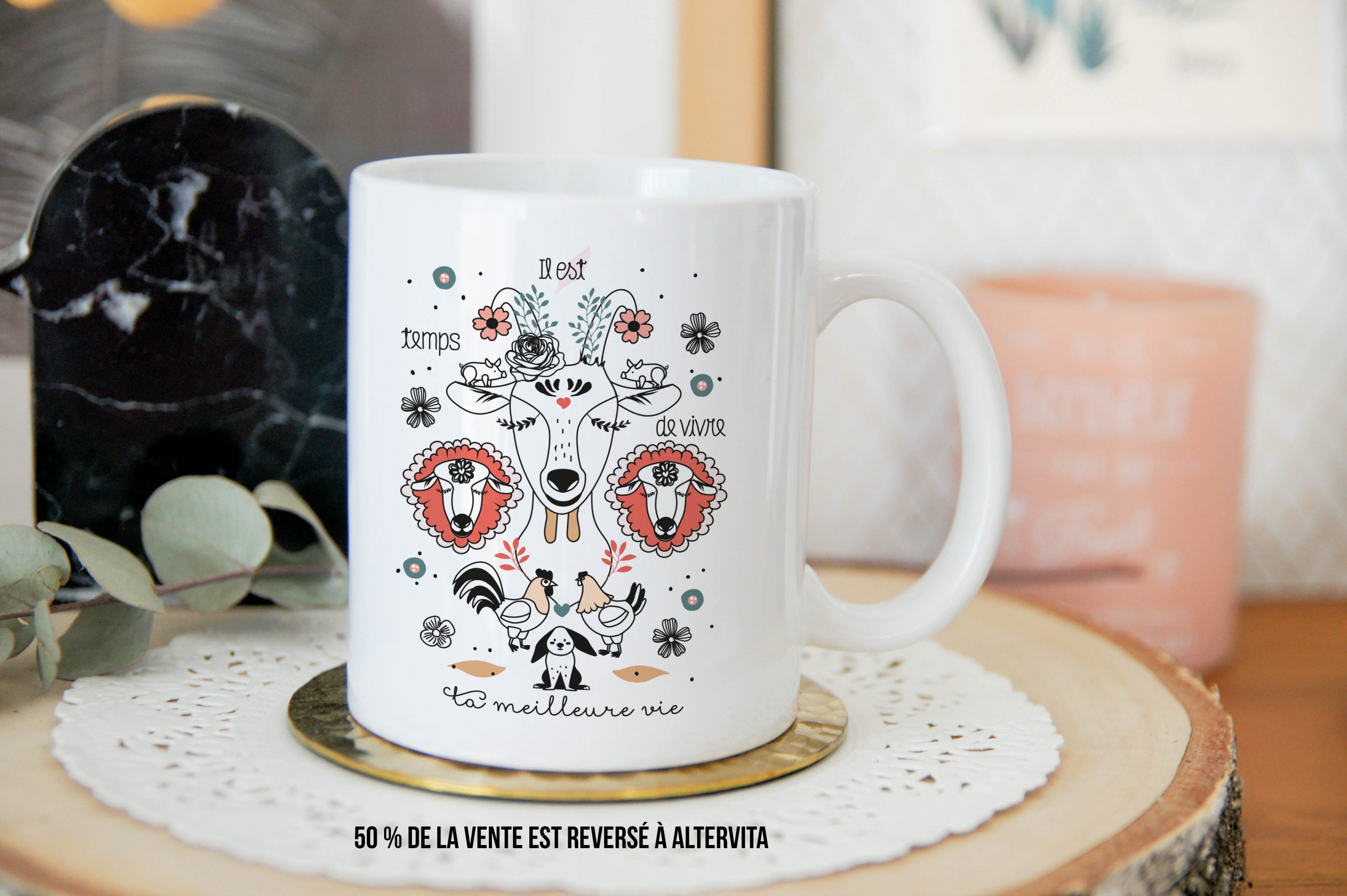 Le Mug Altervita – mug en céramique fait main, 50 % reversés à Altervita